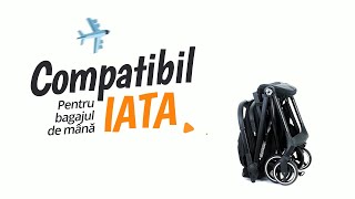 Carucior sport cu pliere automata Coccolle Sierra compatibil cu IATA pentru bagajul de mana [upl. by Gable]