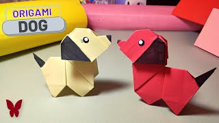 How to make ORIGAMI DOG  Origami Animals  PAPER CRAFTS [upl. by Dion894]