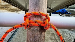 strong constructive knot with ropes how camping rope [upl. by Sedda976]