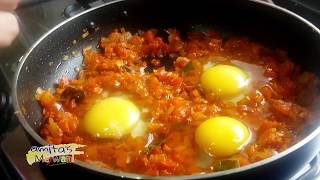 Indian Breakfast Recipe  Egg Masala Sunny Side Up  Anda Masala Fry  Amitas Mejwani [upl. by Seumas]