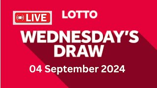 The National Lottery Lotto Draw Live Results from Wednesday 04 September 2024  lotto live [upl. by Phelps]