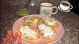 como preparar “MOLLETES DE FRIJOLES Y QUESOquot letseat breakfast [upl. by Iron]