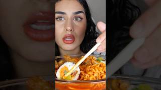 Spicy Samyang Ramen Rice Cakes Honey Chicken Kimbap Mukbang watch full video [upl. by Llereg983]