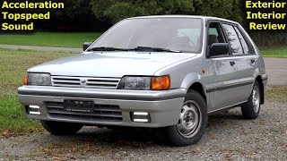 1989 Nissan Sunny 16 SGX 90 PS Test Drive  Classic Car Review amp Performance Test Drive [upl. by Attelahs889]