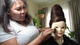 Beehive Hairstyle  ASMR  60s Hairstyles Perfectionist  Hair Fixing  Adjustment Finishing Touches [upl. by Nit]