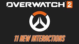 Overwatch 2  11 New Interactions April 2023 [upl. by Dorine]