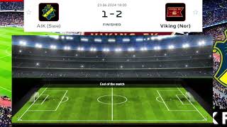 AIK Fotboll vs Viking FK Live Stream CLUB FRIENDLY Football Match Highlights PLLS 301 [upl. by Anierdna765]