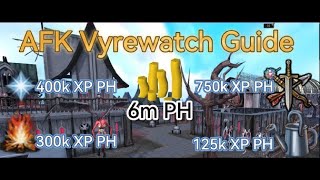 Runescape AFK Vyrewatch 14m XP amp 6M GP Per Hour Guide 2 [upl. by Atteiluj14]