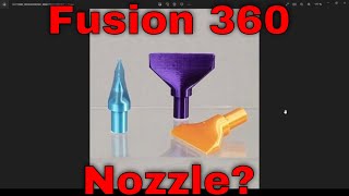 Fusion 360  I think its an air nozzle Fillet and Loft [upl. by Tiloine41]