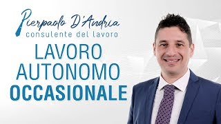 Il lavoro autonomo occasionale con ritenuta dacconto [upl. by Gertruda577]