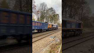 Train at South Wingfield 121124 SIR TOM MOORE THANK YOU NHS Class 66 [upl. by Mellicent]