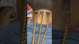 hiding thick virgin hair inside attachment nutless braid [upl. by Ahsilam]