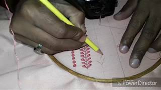 How to learn machine embroidery at home step by step in Hindi part 3rd घर बैठे कढ़ाई मशीन का काम [upl. by Lemuelah100]