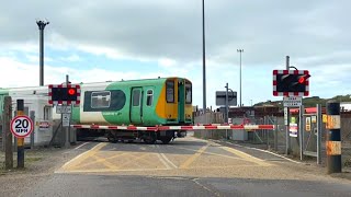 Newhaven Marine Level Crossing East Sussex [upl. by Mosnar]