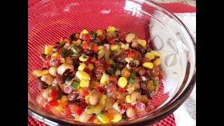 Texas Caviar Recipe • Flavorful Colorful and Healthy Summer Dip  Episode 239 [upl. by Rillis973]