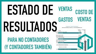 Estado de resultados paso a paso en excel para principiantes ✅ [upl. by Canter]