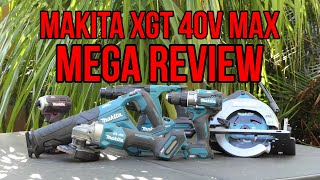 Makita XGT 40v Max MEGA REVIEW  An in depth look at all the tools in the 6 piece kit vs 18v Tools [upl. by Ganiats]