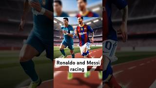 Ronaldo and Messi racing shotrs ronaldo footballshorts ytshorts treding viralshorts messi [upl. by Heydon878]