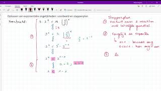 Oplossen van een exponentiële ongelijkheid voorbeeld en stappenplan [upl. by Westhead]