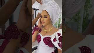 How to style your Gele shorts gele headwrapstyles fashion beauty headwrap headtie autogele [upl. by Ahtar366]