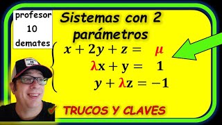 Discutir Sistemas de Ecuaciones con dos parámetros 👈 Ejercicios resueltos 🔥 Teorema de Rouche [upl. by Ezra]