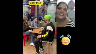 CHAIR PRANK LOOK AT GIRL FACE [upl. by Sucramel102]