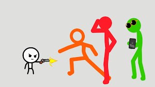 Mini Stick Figure vs green influencer Arc [upl. by Pittman]