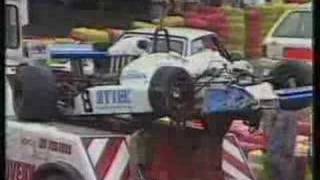 1987  Birmingham Superprix  Mauricio Gugelmin accident [upl. by Kiona]