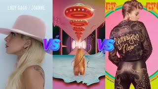 Joanne Lady Gaga vs Rainbow Kesha vs Younger Now Miley Cyrus  Album Battle [upl. by Tennies866]