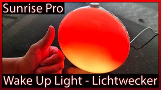 💡 Sunrise Pro Wake Up Light Tageslichtwecker Lichtwecker Nachttischlampe  Unboxing  Test  Review [upl. by Kozloski]