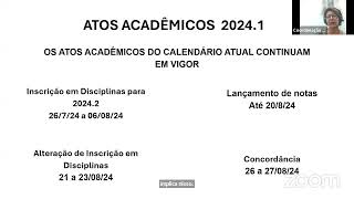 novo calendário acadêmico 20241 [upl. by Heffron]