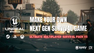 UE5  UE4 Ultimate Multiplayer Survival Pack V5  Gameplay Trailer [upl. by Annahsed907]