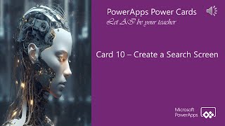 PowerApps Power Cards  Card 10  Create a Search Screen [upl. by Eisnil]