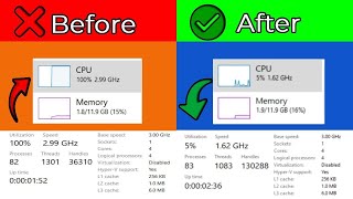 Optimize CPU For Gaming  Fix 100 CPU Usage [upl. by Zara]