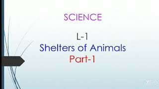 Shelters of animals for class 3 [upl. by Wauters125]