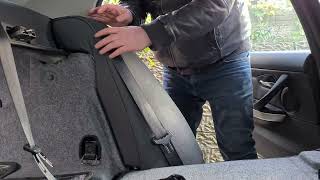 Installing BMW M3 Rear seats in a E90 3 of 5 [upl. by Par51]