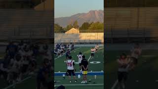 Catch in a scrimmage football youthfootball [upl. by Willmert947]