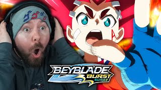 AIGER VS LAIN IS INTENSE FIRST TIME WATCHING  Beyblade Burst Surge Episode 14 REACTION [upl. by Nanji]