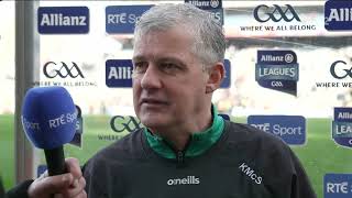 Kevin McStay and Pádraic Joyces reactions to Mayos league final win over Galway [upl. by Zampino32]