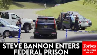 BREAKING NEWS Steve Bannon Enters Federal Prison In Danbury Connecticut For FourMonth Sentence [upl. by Dlabihcra]