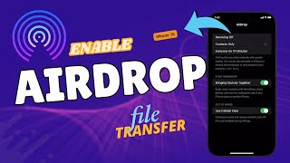 How to Enable AirDrop File Transfer on iPhone 16 [upl. by Analah56]