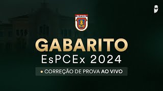 Gabarito EsPCEx 2024 correção da prova ao vivo  Dia 1 [upl. by Adnilav494]