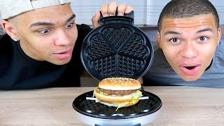 EXPERIMENT  BIG MAC VS WAFFELEISEN   Kelvin und Marvin [upl. by Latham]