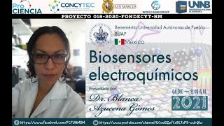 Biosensores electroquímicos I Dr Blanca Azucena Gómes [upl. by Vijnas]