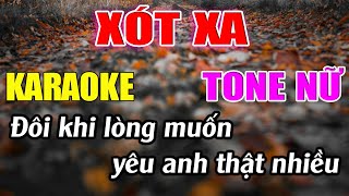 Xót Xa Karaoke Tone Nữ Karaoke Đức Duy  Beat 2024 [upl. by Seadon]