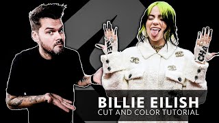 Billie Eilish Hair Color and Hair Cut Tutorial [upl. by Ecinwahs]