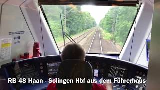 RB 48 Haan  Solingen Hbf aus dem Führerhaus [upl. by Darken]