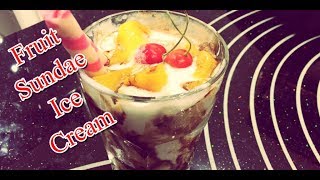 Fruit Sundae Ice Cream Recipe [upl. by Ahtivak]