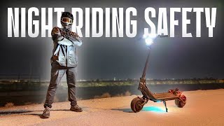 Electric Scooter Night Riding Guide Essential Safety Tips amp Gear [upl. by Debora]