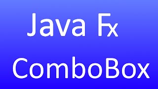 JavaFX 56  ComboBox German [upl. by Bumgardner]